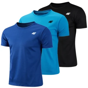 3 Pcs Men's T-shirt Printing Hot Sales Short Sleeve Jogging Casual Quick Drying Clothing Lightweight Men T-shirt Cool in Summer