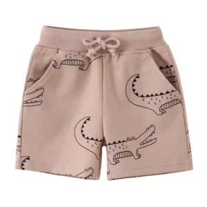 Jumping Meters 2-7T Crocodile  Boys Girls Shorts Toddler Kids Drawstring Animals Print Hot Selling Children's Short Pants