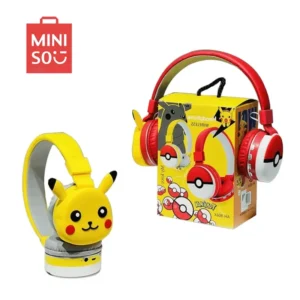 Pocket Monster Pikachu Bluetooth Earphones Wireless Earphones Anime Cartoon High Quality Earphones with Microphone Gift