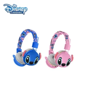 Stitch Disney Bluetooth Headphones AH-906 Wireless Earbuds HIFI Sound Foldable Headsets with Mic Kids Gifts Anime Cartoon