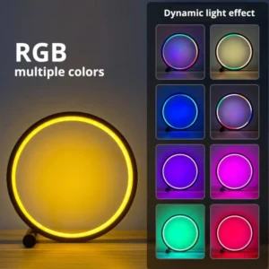 Smart WiFi RGB Table Light Dimmable LED Gaming Lamp with 16 Colors Cool Desk Decor for Girls Women Birthday Gift Idea