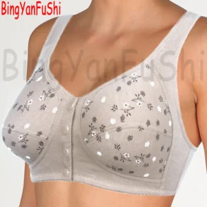 Cool Summer Comfy Cotton Bras For Women Push Up Sexy Lace Backless Vest Lingerie 80BC 85BC 90BC 95BC 100BC 105BC 110BC 115BC Y01