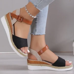 Summer Sandals Women Shoes Outdoor Sandals Woman Non-Slip Ladies Shoes Wedge Sandals Ladies Retro Female Women Sandal Footwear
