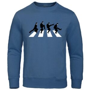 Monty Python The Ministry of Silly Walks Men Hoodie Oversized Casual Crewneck Streetwear Pullover Sweatshirt