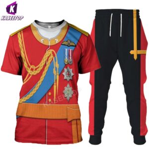 Prince William Costume 3D Print Men’s Hoodie Pullover – Cosplay Streetwear Sweatshirt Jacket