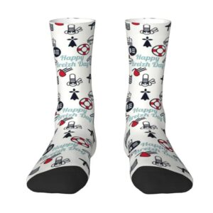 Happy Breizh Day Crew Socks – Funny Bretagne Brittany Dress Socks for Men & Women